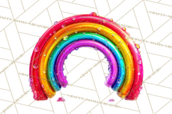 Bright Valentine Rainbows, Red Pink Hearts, Glossy Love Product Image 5