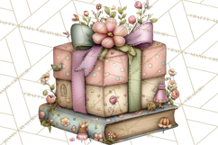 Easter Picnic Animal Clipart, Cute Spring Picnic PNG Product Image 3