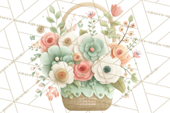 Spring Garden Animals Clipart, Whimsical Bunny Duck Frog Png Product Image 4