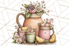 Easter Picnic Animal Clipart, Cute Spring Picnic PNG Product Image 5