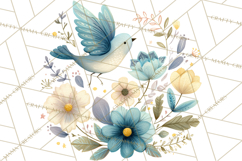 Spring Garden Animals Clipart, Whimsical Bunny Duck Frog Png Product Image 5