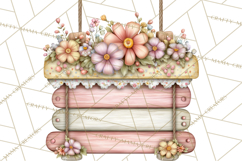 Spring Market Icons Clipart, Rustic Produce and Farm Stand Product Image 4