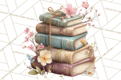 Spring Dark Academia Floral Botanical PNG Clipart Product Image 5