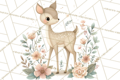 Spring Garden Animals Clipart, Whimsical Bunny Duck Frog Png Product Image 5