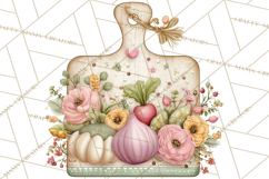 Spring Market Icons Clipart, Rustic Produce and Farm Stand Product Image 5