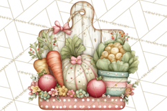 Spring Market Icons Clipart, Rustic Produce and Farm Stand Product Image 2