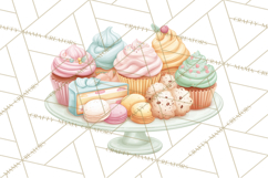 Pastel Birthday Clipart, Soft Party Decorations PNG, Festive Product Image 2