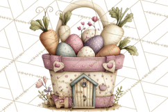 Easter Picnic Animal Clipart, Cute Spring Picnic PNG Product Image 4