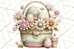 Easter Picnic Animal Clipart, Cute Spring Picnic PNG Product Image 2
