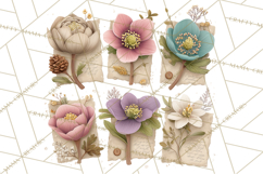 Spring Dark Academia Floral Botanical PNG Clipart Product Image 2