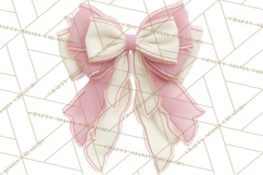 Bows Clipart, Girly Pastel Decorative Png, Layered Satin Product Image 2
