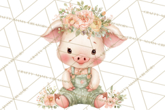 Baby Farm Animals Clipart PNG, Cute Spring Animals Product Image 2