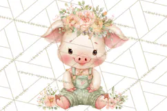 Baby Farm Animals Clipart PNG, Cute Spring Animals Product Image 2
