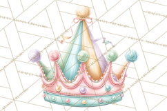 Pastel Birthday Clipart, Soft Party Decorations PNG, Festive Product Image 4