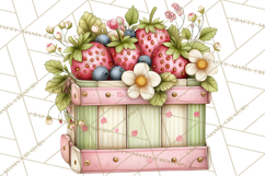 Spring Market Icons Clipart, Rustic Produce and Farm Stand Product Image 4