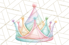 Pastel Birthday Clipart, Soft Party Decorations PNG, Festive Product Image 5