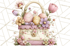 Easter Picnic Animal Clipart, Cute Spring Picnic PNG Product Image 4