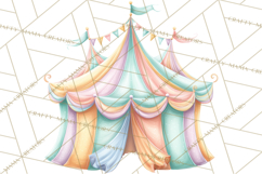 Pastel Birthday Clipart, Soft Party Decorations PNG, Festive Product Image 2
