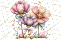 Easter Picnic Animal Clipart, Cute Spring Picnic PNG Product Image 4