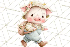 Baby Farm Animals Clipart PNG, Cute Spring Animals Product Image 3