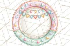 Pastel Birthday Clipart, Soft Party Decorations PNG, Festive Product Image 2