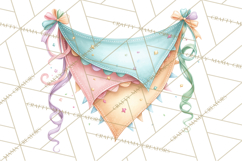 Pastel Birthday Clipart, Soft Party Decorations PNG, Festive Product Image 3