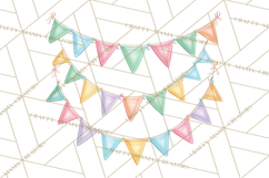 Pastel Birthday Clipart, Soft Party Decorations PNG, Festive Product Image 3