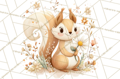 Spring Garden Animals Clipart, Whimsical Bunny Duck Frog Png Product Image 3