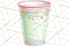 Pastel Birthday Clipart, Soft Party Decorations PNG, Festive Product Image 4