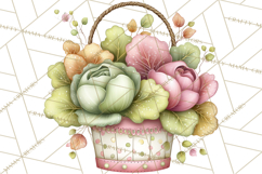 Spring Market Icons Clipart, Rustic Produce and Farm Stand Product Image 5