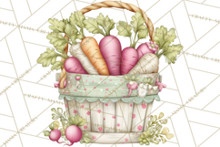 Spring Market Icons Clipart, Rustic Produce and Farm Stand Product Image 3