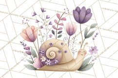 Spring Garden Animals Clipart, Whimsical Bunny Duck Frog Png Product Image 2