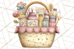 Spring Market Icons Clipart, Rustic Produce and Farm Stand Product Image 3