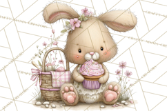 Easter Picnic Animal Clipart, Cute Spring Picnic PNG Product Image 4