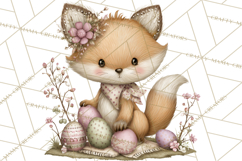 Easter Picnic Animal Clipart, Cute Spring Picnic PNG Product Image 5