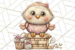 Easter Picnic Animal Clipart, Cute Spring Picnic PNG Product Image 4