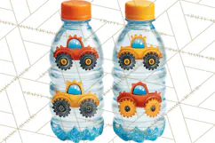 Monster Truck Birthday Party Clipart, Racing Celebration Png Product Image 5