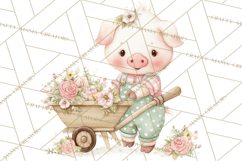 Baby Farm Animals Clipart PNG, Cute Spring Animals Product Image 5