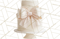 Wedding Cake Clipart PNG, Elegant Wedding Desserts Product Image 2