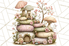 Woodland Fairy Animals Clipart PNG, Cute Pastel Watercolor Product Image 2