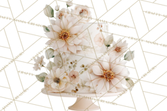 Wedding Cake Clipart PNG, Elegant Wedding Desserts Product Image 4