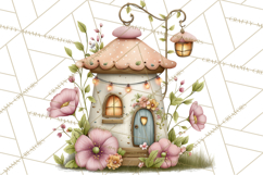 Woodland Fairy Animals Clipart PNG, Cute Pastel Watercolor Product Image 4