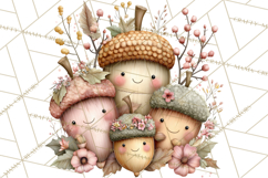 Woodland Fairy Animals Clipart PNG, Cute Pastel Watercolor Product Image 5
