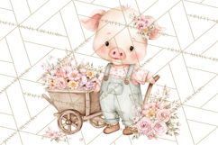 Baby Farm Animals Clipart PNG, Cute Spring Animals Product Image 2