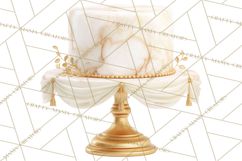 Wedding Cake Clipart PNG, Elegant Wedding Desserts Product Image 3