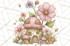 Woodland Fairy Animals Clipart PNG, Cute Pastel Watercolor Product Image 3