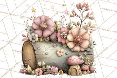 Woodland Fairy Animals Clipart PNG, Cute Pastel Watercolor Product Image 5