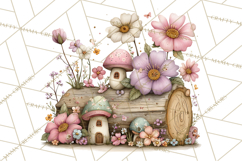 Woodland Fairy Animals Clipart PNG, Cute Pastel Watercolor Product Image 2