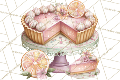 Tea Time Notes Clipart, Cozy Teapot and Cup Clip Art PNG Product Image 3
