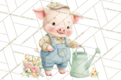 Baby Farm Animals Clipart PNG, Cute Spring Animals Product Image 3